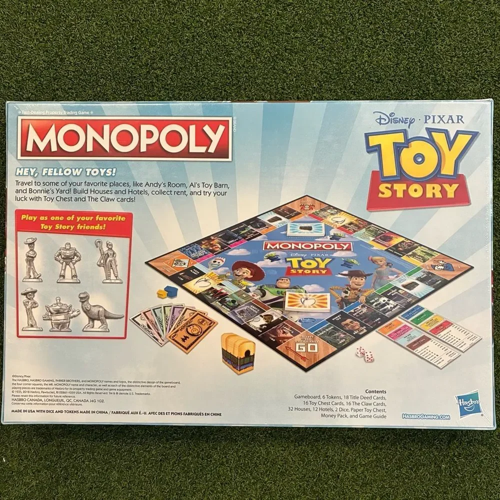 New Sealed Hasbro Monopoly: Toy Story Edition board game family night game